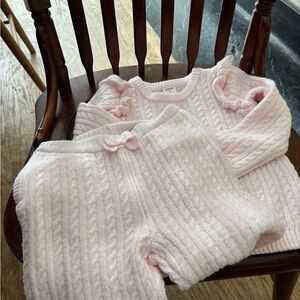 Gymboree 4T Pink Sweater Set of Long Bottoms and Sweater Top